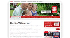 Desktop Screenshot of caritas-regen.de